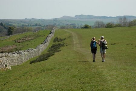 wandelvakantie hadrian's wall - wandelen langs de resten van de muur van de Romeinse keizer Hadrianus